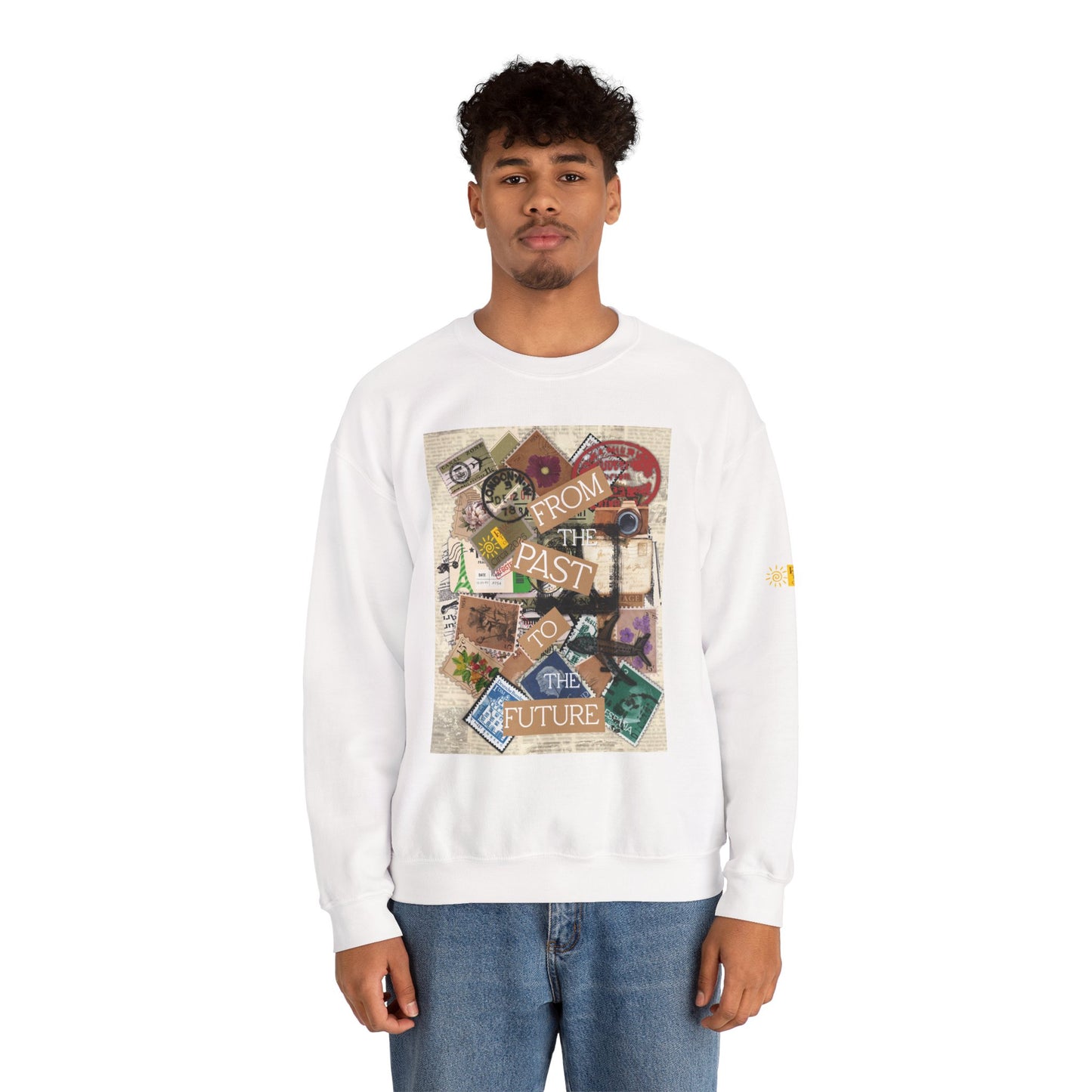 Past to Future Crewneck Sweatshirt - Unisex Heavy Blend