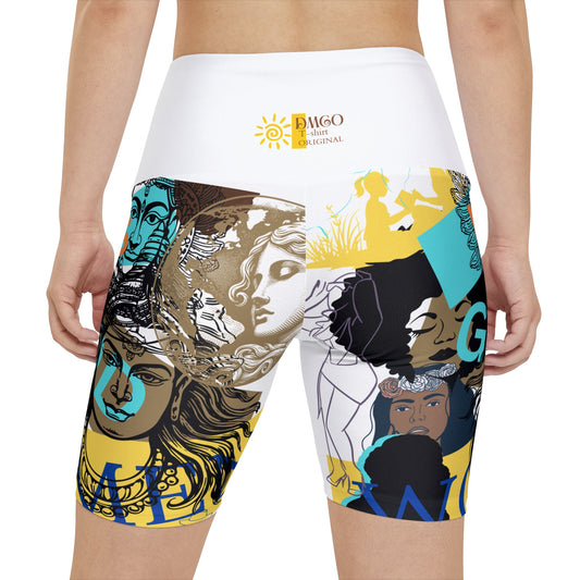 God Woman Biker Shorts